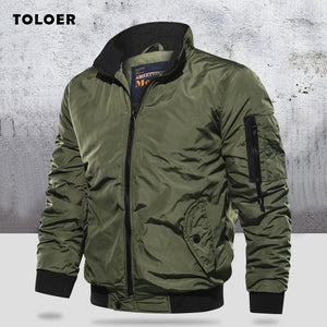 Military Jacket Men's Slim Bomber Jacket Aurumn Winter Men Outerwear Casual Long Sleeve Jackes and Coats Mens Clothing Plus Size