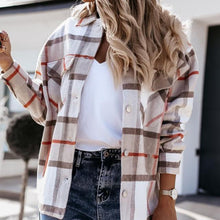 Shirts For Women Plaid Long Sleeve Button Up Shirt Collared Tops And Blouse 2021 Autumn Spring Fashion Loose Casual Black White