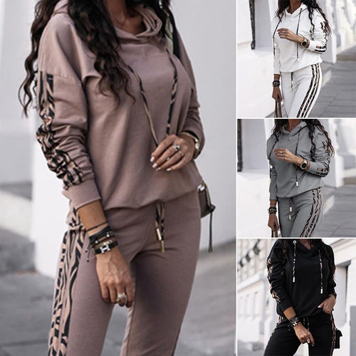 Women Tracksuit 2 piece Set Hoodies+Pants Harajuku Sport Suits Casual Sweatshirts Pullover And Trousers Suits Brand Sportswear