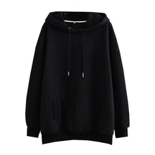 Tangada women fleece hoodie sweatshirts winter japanese fashion 2020 oversize ladies pullovers warm pocket hooded jacket SD60