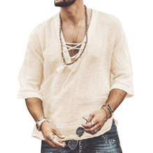 SHUJIN New Mens Spring Summer Casual Shirt Short Sleeve Cotton Linen Shirts Men Loose Collar Button Shirt silk Chemise Homme