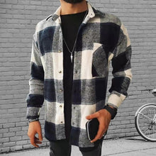 2021 Men's Shirt Fashion Spring Plaid Casual Flannel Shirts Men Long Sleeve Soft Comfort Slim Fit Men Jacket Cardigan Shirt