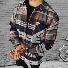2021 Men's Shirt Fashion Spring Plaid Casual Flannel Shirts Men Long Sleeve Soft Comfort Slim Fit Men Jacket Cardigan Shirt
