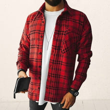 2021 Men's Shirt Fashion Spring Plaid Casual Flannel Shirts Men Long Sleeve Soft Comfort Slim Fit Men Jacket Cardigan Shirt