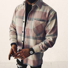 2021 Men's Shirt Fashion Spring Plaid Casual Flannel Shirts Men Long Sleeve Soft Comfort Slim Fit Men Jacket Cardigan Shirt