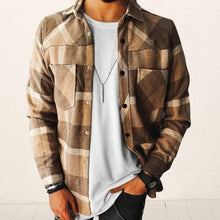 2021 Men's Shirt Fashion Spring Plaid Casual Flannel Shirts Men Long Sleeve Soft Comfort Slim Fit Men Jacket Cardigan Shirt