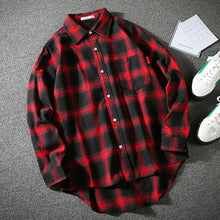 2021 Men's Shirt Fashion Spring Plaid Casual Flannel Shirts Men Long Sleeve Soft Comfort Slim Fit Men Jacket Cardigan Shirt