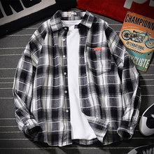 2021 Men's Shirt Fashion Spring Plaid Casual Flannel Shirts Men Long Sleeve Soft Comfort Slim Fit Men Jacket Cardigan Shirt